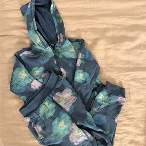 Tea Collection Floral Hoodie and Jogger Set